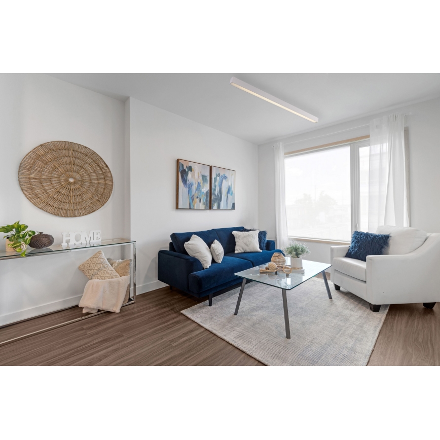 MAXLIGHT C0125D - LED Prigušiva plafonjera LINEAR LED/36W/230V 113,5 cm bela
