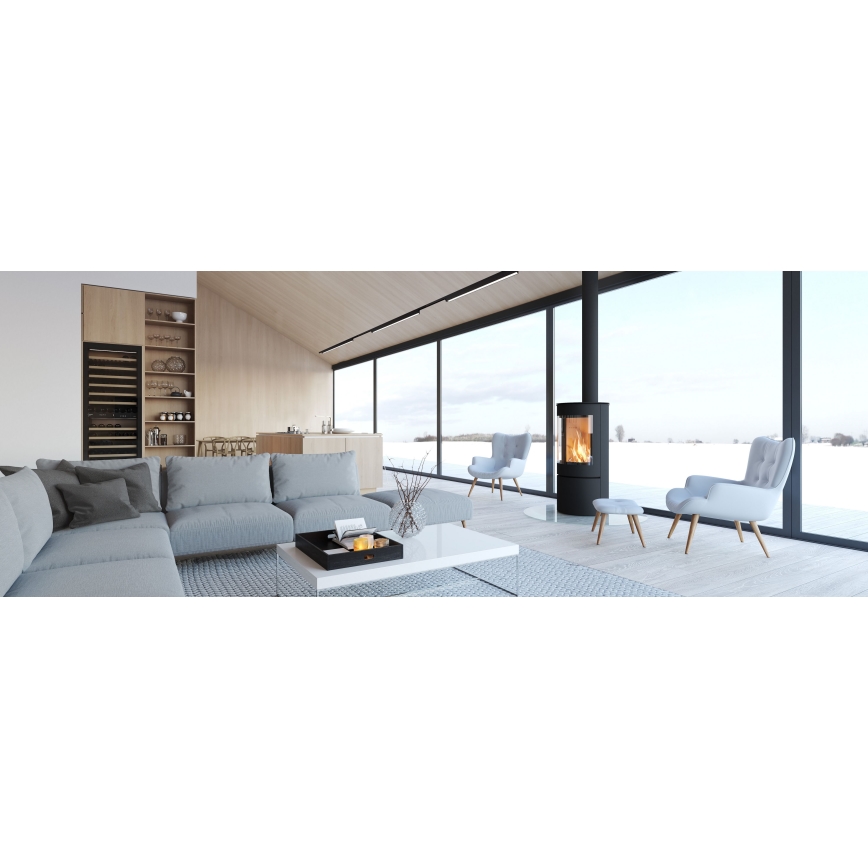 MAXLIGHT C0190D - LED Prigušiva plafonjera LINEAR LED/18W/230V 57 cm crno
