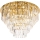 MAXLIGHT C0206 - Plafonjera MONACO 15xG9/40W/230V pr. 60 cm zlatna