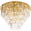 MAXLIGHT C0206 - Plafonska lampa MONACO 15x G9/40W/230V prečnik 60 cm zlatna