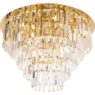 MAXLIGHT C0206 - Plafonska lampa MONACO 15x G9/40W/230V prečnik 60 cm zlatna