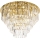 MAXLIGHT C0224 - Plafonjera MONACO 16xG9/40W/230V pr. 80 cm zlatna