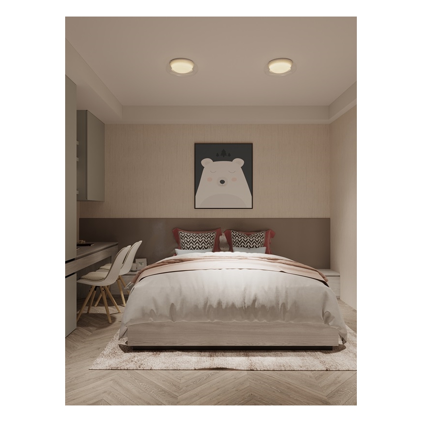 MAXLIGHT C0233 - LED Plafonjera DUO LED/10W/230V pr. 34 cm bela