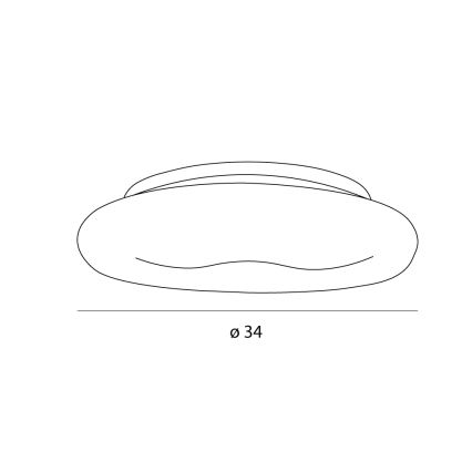 MAXLIGHT C0233 - LED Plafonjera DUO LED/10W/230V pr. 34 cm bela