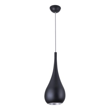 MAXLIGHT P0233 - Luster na sajli DROP 1xE27/40W/230V pr. 20 cm crno