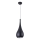 MAXLIGHT P0233 - Luster na sajli DROP 1xE27/40W/230V pr. 20 cm crno