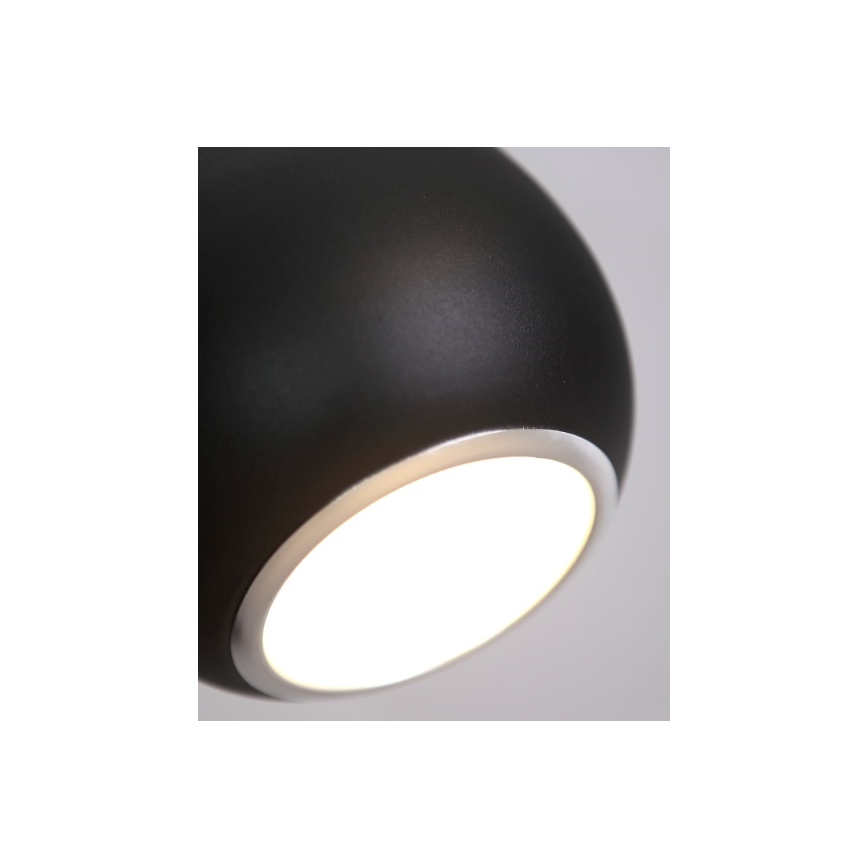 MAXLIGHT P0233 - Luster na sajli DROP 1xE27/40W/230V pr. 20 cm crno