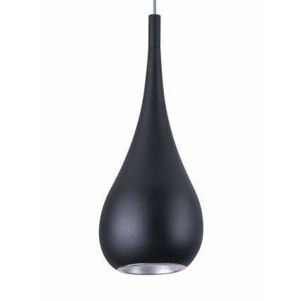 MAXLIGHT P0233 - Luster na sajli DROP 1xE27/40W/230V pr. 20 cm crno