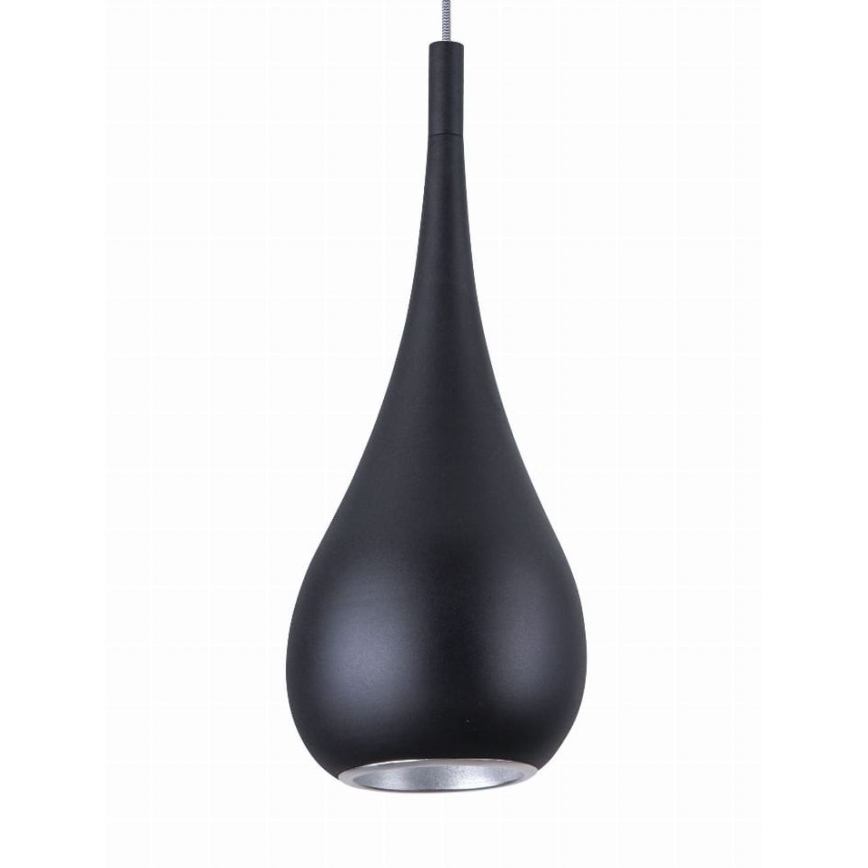 MAXLIGHT P0233 - Luster na sajli DROP 1xE27/40W/230V pr. 20 cm crno