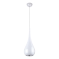 MAXLIGHT P0235 - Luster na sajli DROP 1xE27/40W/230V pr. 20 cm bela