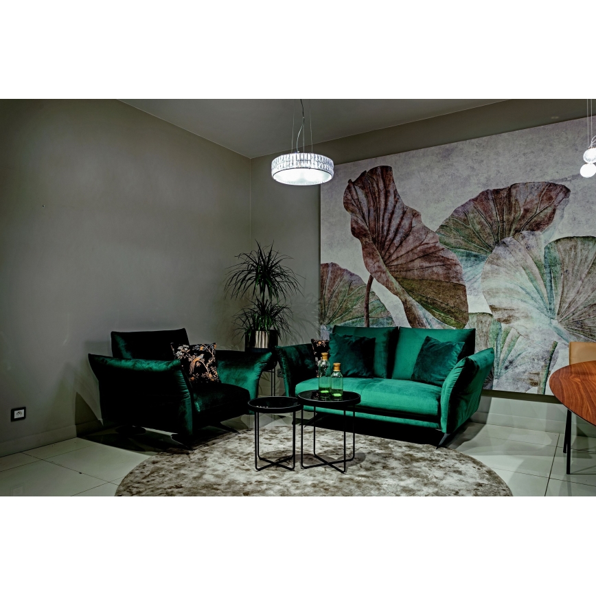 MAXLIGHT P0236 - Luster na sajli DIAMANTE 5xG9/42W/230V pr. 38 cm sjajni krom