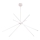 MAXLIGHT P0270 - LED luster na sajli SPIDER LED/33W/230V bela