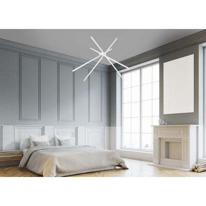 MAXLIGHT P0270 - LED luster na sajli SPIDER LED/33W/230V bela