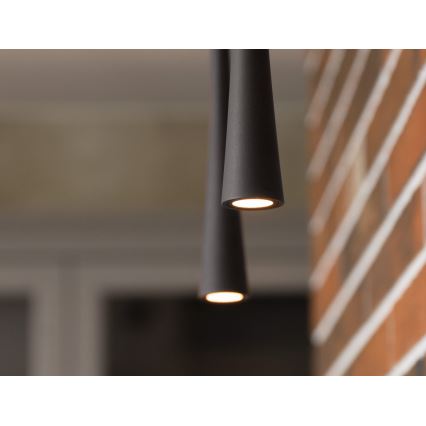 MAXLIGHT P0372 - LED luster na sajli COFFEE LED/7W/230V pr. 3 cm crno
