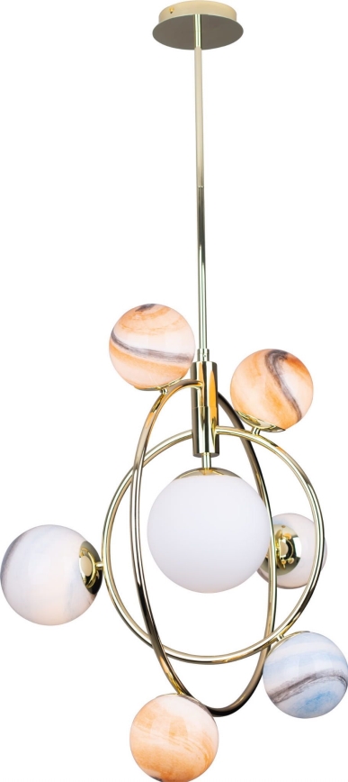 MAXLIGHT P0378 - Viseći luster COSMOS 7xG9/40W/230V zlatna
