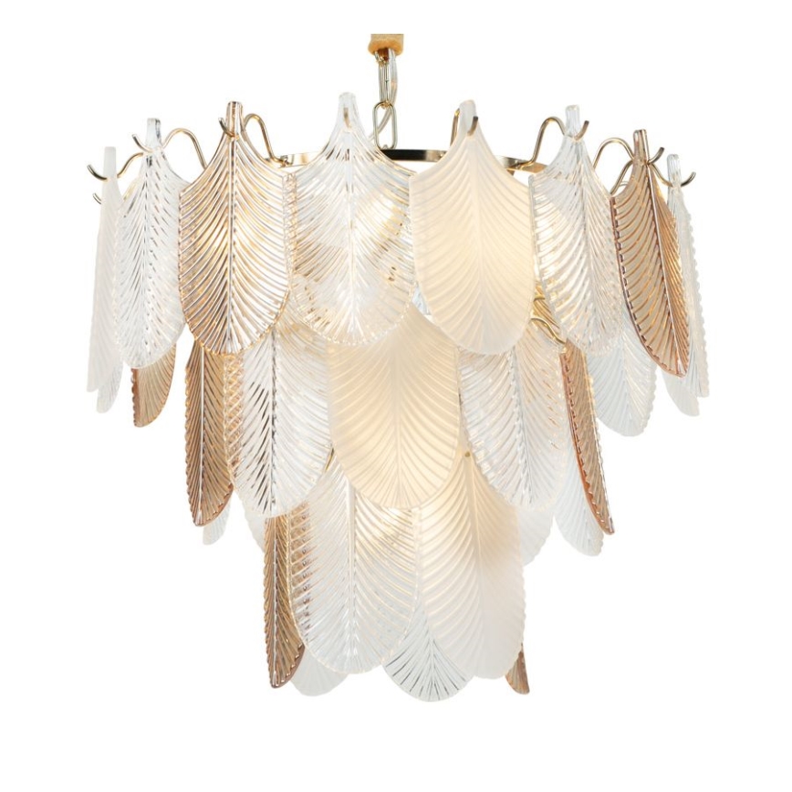MAXLIGHT P0417 - Luster na lancu ARWENA 7xE14/40W/230V pr. 50 cm zlatna