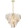 MAXLIGHT P0418 - Luster na lancu ARWENA 15xE14/40W/230V, prečnika 80 cm, zlatni