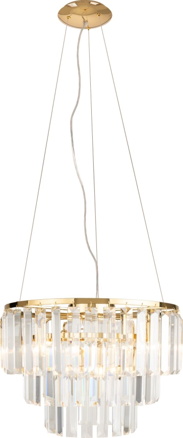 MAXLIGHT P0423 - Luster na sajli MONACO 9xG9/40W/230V pr. 42 cm zlatna
