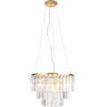 MAXLIGHT P0423 - Luster na sajli MONACO 9xG9/40W/230V prečnik 42 cm zlatna