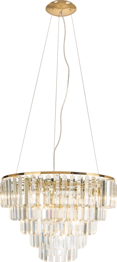 MAXLIGHT P0424 - Luster na sajli MONACO 15xG9/40W/230V pr. 60 cm zlatna
