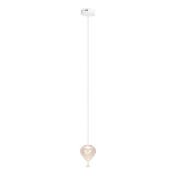 MAXLIGHT P0527 - LED luster na sajli PALLONCINI 2xLED/3W/230V, Ø 12 cm, proziran