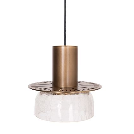MAXLIGHT P0530 - LED luster na sajli SIGNATURE LED/8W/230V pr. 15 cm mesing/prozirna