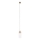 MAXLIGHT P0531 - LED luster na sajli SIGNATURE LED/8W/230V pr. 15 cm mesing/prozirna