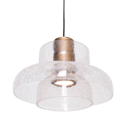MAXLIGHT P0532 - LED luster na sajli SIGNATURE LED/8W/230V pr. 22 cm mesing/prozirna