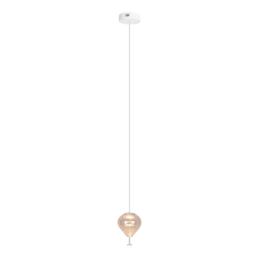 MAXLIGHT P0575 - LED luster na sajli PALLONCINI 2xLED/3W/230V pr. 12 cm bež