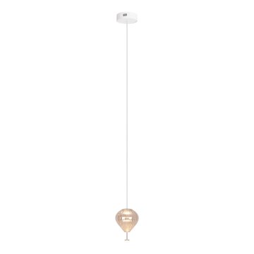 MAXLIGHT P0575 - LED luster na sajli PALLONCINI 2xLED/3W/230V prečnik 12 cm bež