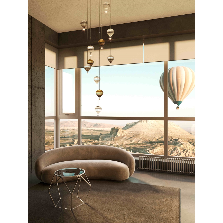 MAXLIGHT P0576 - LED luster na sajli PALLONCINI 2xLED/3W/230V pr. 12 cm dimno