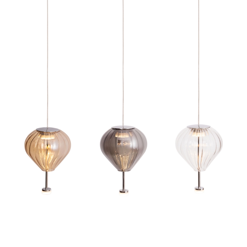 MAXLIGHT P0576 - LED luster na sajli PALLONCINI 2xLED/3W/230V pr. 12 cm dimno