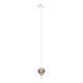 MAXLIGHT P0576 - LED luster na sajli PALLONCINI 2xLED/3W/230V prečnik 12 cm zadimljena