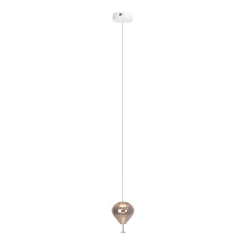 MAXLIGHT P0576 - LED luster na sajli PALLONCINI 2xLED/3W/230V prečnik 12 cm zadimljena