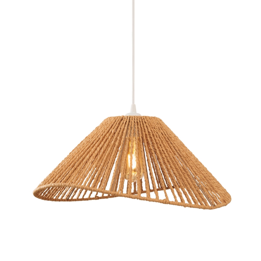 MAXLIGHT P0577 - Luster na sajli AMALFI 1xE27/15W/230V pr. 45 cm bež