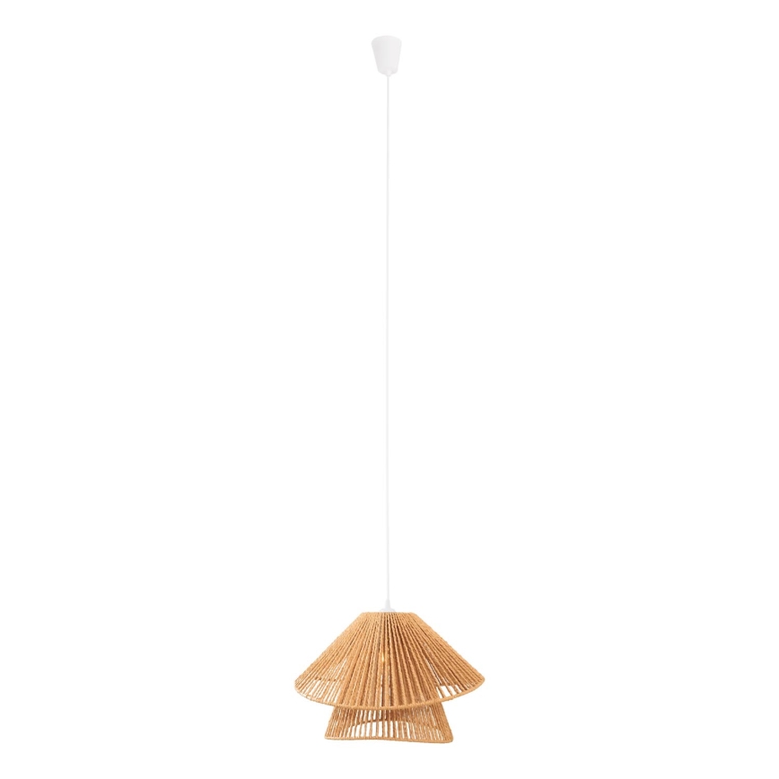 MAXLIGHT P0578 - Luster na sajli AMALFI 1xE27/15W/230V pr. 45 cm bež