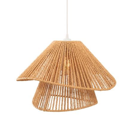 MAXLIGHT P0578 - Luster na sajli AMALFI 1xE27/15W/230V pr. 45 cm bež