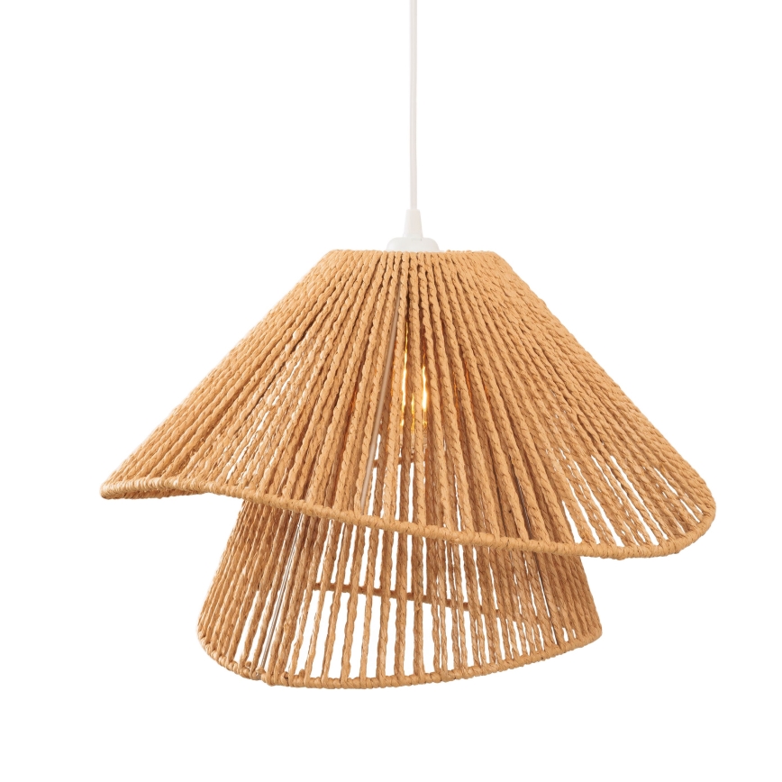 MAXLIGHT P0578 - Luster na sajli AMALFI 1xE27/15W/230V pr. 45 cm bež
