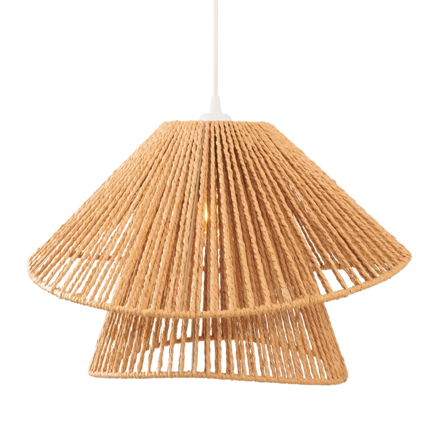 MAXLIGHT P0578 - Luster na sajli AMALFI 1xE27/15W/230V pr. 45 cm bež