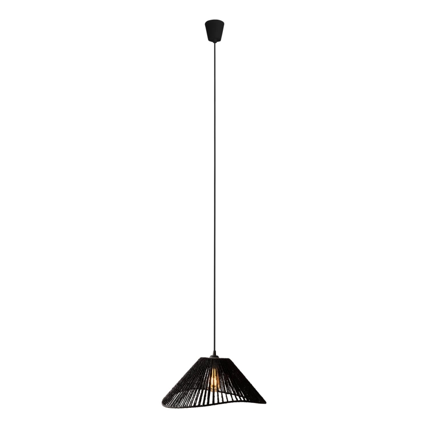 MAXLIGHT P0579 - Luster na sajli AMALFI 1xE27/15W/230V pr. 45 cm crno