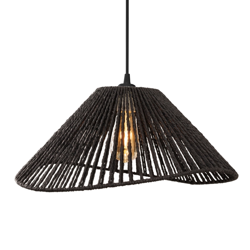 MAXLIGHT P0579 - Luster na sajli AMALFI 1xE27/15W/230V pr. 45 cm crno