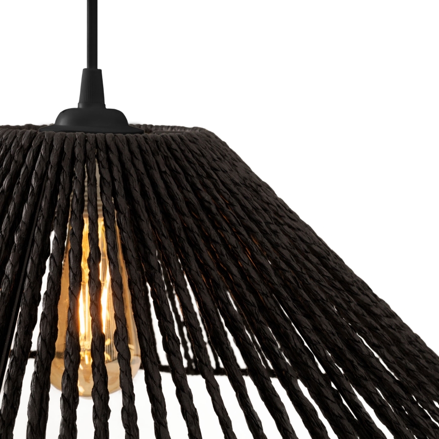 MAXLIGHT P0579 - Luster na sajli AMALFI 1xE27/15W/230V pr. 45 cm crno