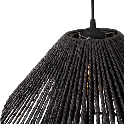 MAXLIGHT P0580 - Luster na sajli AMALFI 1xE27/15W/230V pr. 45 cm crno