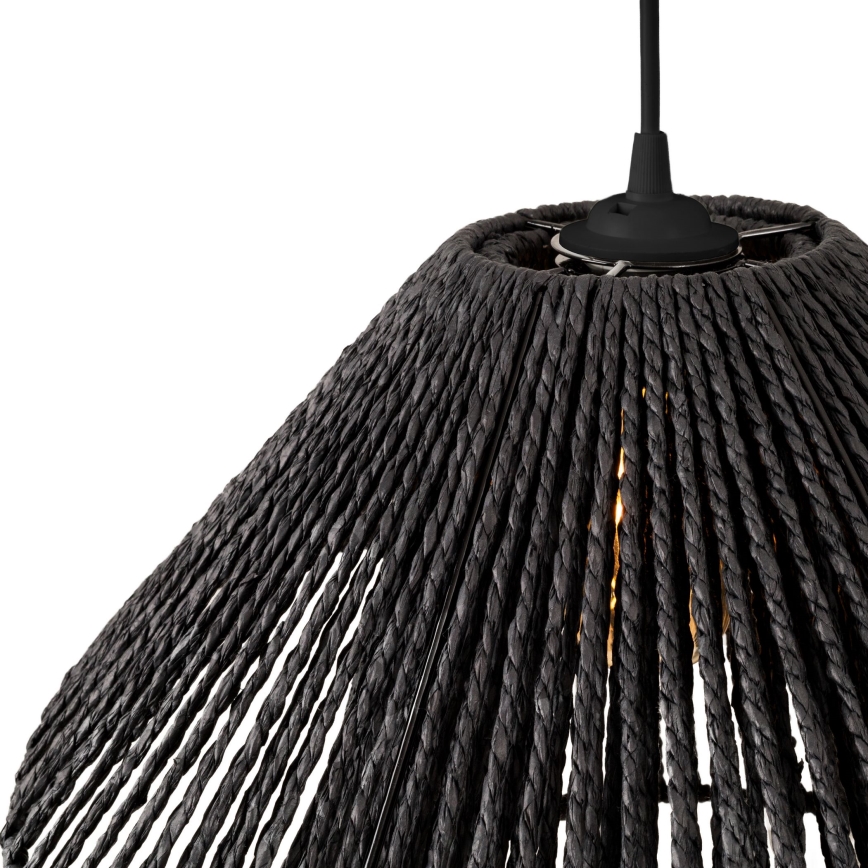 MAXLIGHT P0580 - Luster na sajli AMALFI 1xE27/15W/230V pr. 45 cm crno