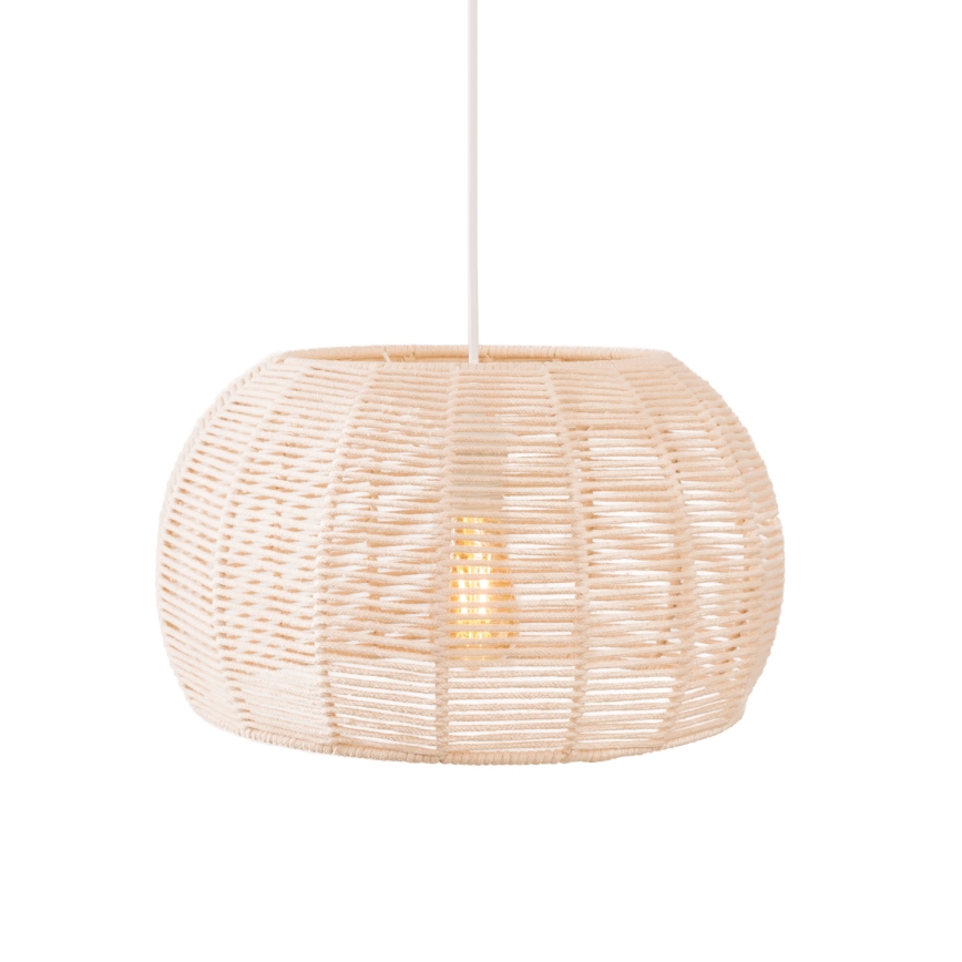 MAXLIGHT P0583 - Luster na sajli PRASLIN 1xE27/15W/230V pr. 39 cm bež