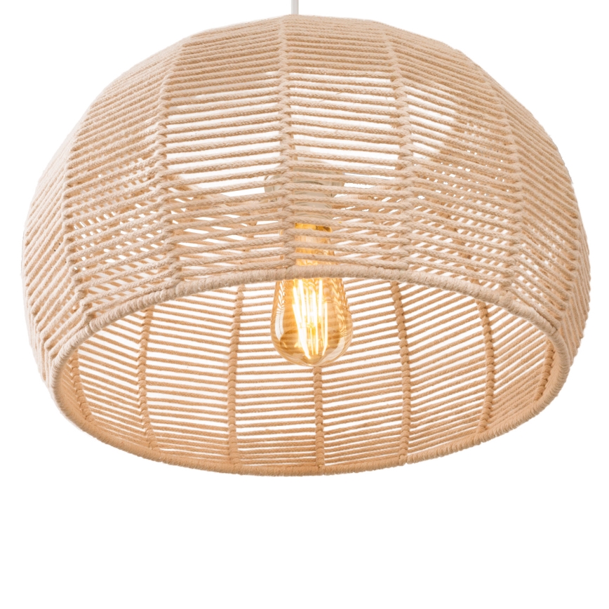 MAXLIGHT P0583 - Luster na sajli PRASLIN 1xE27/15W/230V pr. 39 cm bež