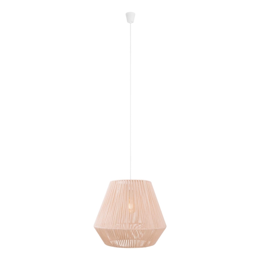 MAXLIGHT P0584 - Luster na sajli PRASLIN 1xE27/15W/230V pr. 44 cm bež