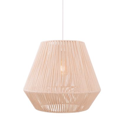 MAXLIGHT P0584 - Luster na sajli PRASLIN 1xE27/15W/230V pr. 44 cm bež