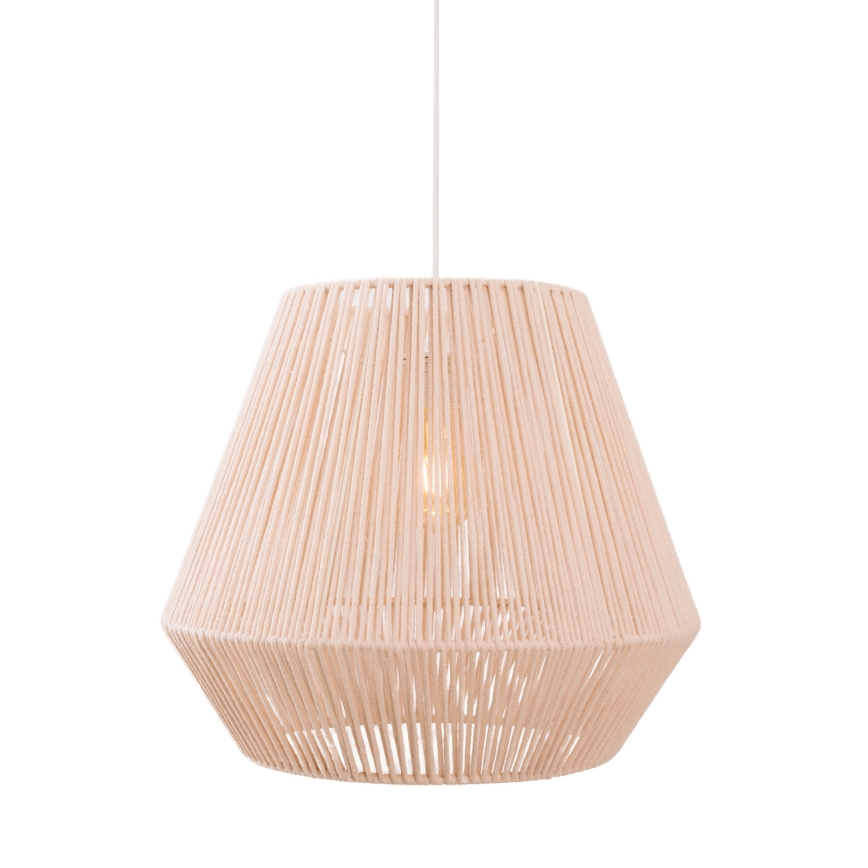 MAXLIGHT P0584 - Luster na sajli PRASLIN 1xE27/15W/230V pr. 44 cm bež