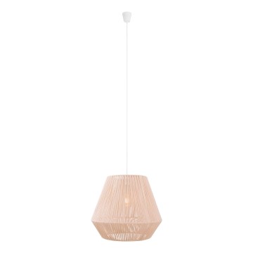 MAXLIGHT P0584 - Luster na sajli PRASLIN 1xE27/15W/230V prečnik 44 cm bež
